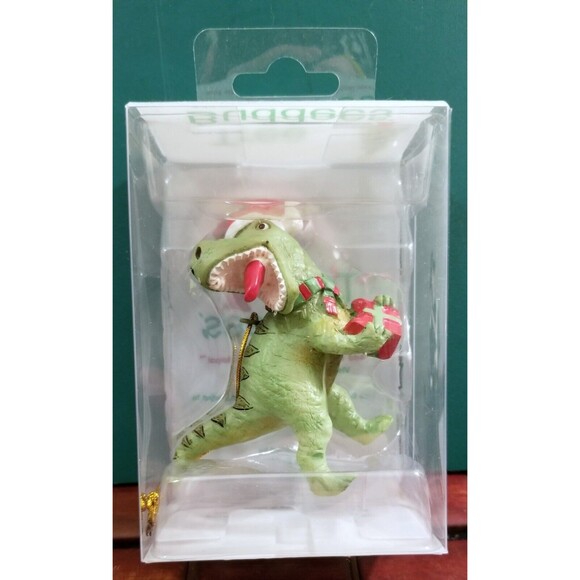 Tree Buddees Xmas Rex Christmas T-Rex Dinosaur Ornament 3.25"x3"x1.5" - Picture 3 of 3